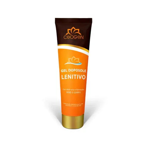 Crème apaisante après-soleil Misslath Beauty dans un tube blanc avec bouchon, idéale pour calmer la peau après exposition solaire.