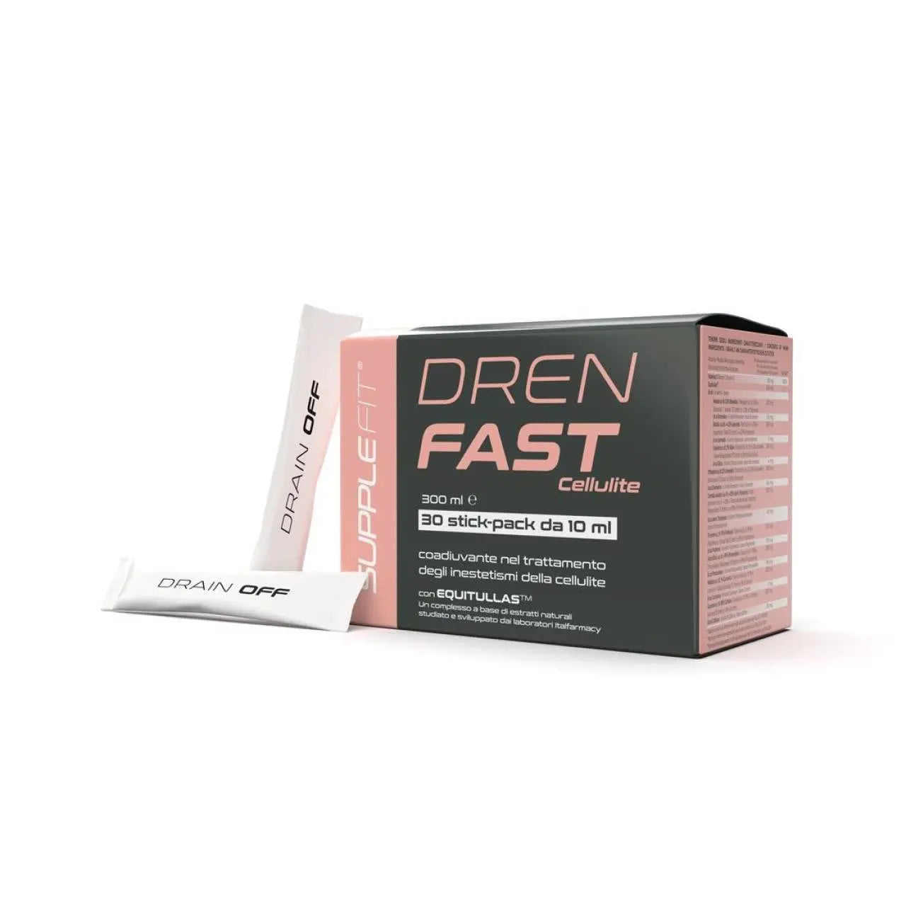 DREN FAST - Adjuvant dans le traitement des imperfections de la cellulite- avec Equitullas™ - 300 ml Essencelle by Chogan
