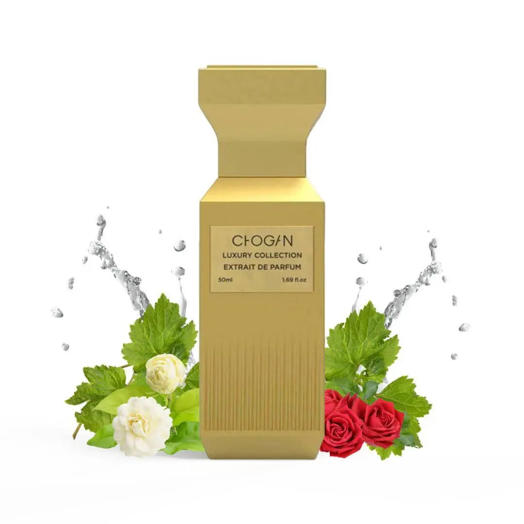 Parfum Chogan N°141 unisexe de 35ml avec flacon élégant, présenté dans un design sophistiqué et moderne.
