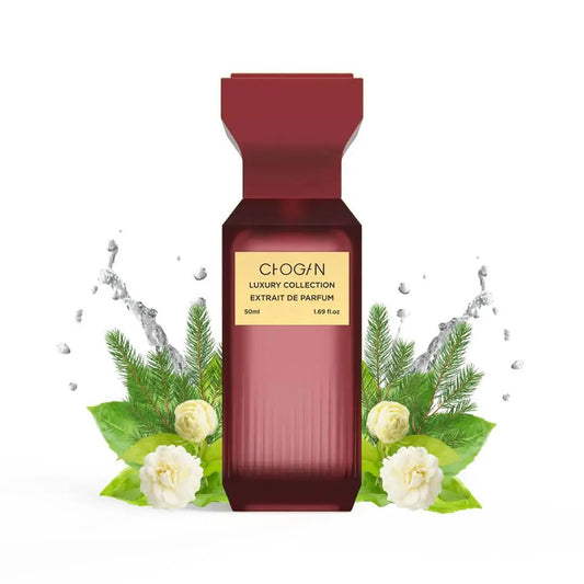 Parfum Chogan N°118 unisexe de 35ml, flacon élégant, mettant en valeur le design du parfum de la marque Chogan.