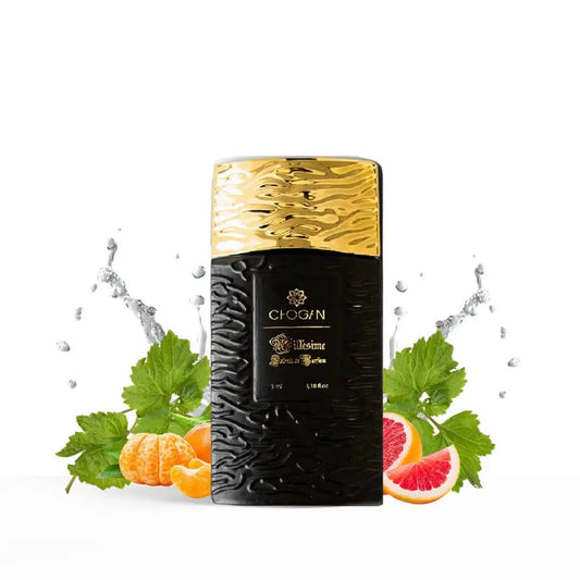 Parfum Chogan N°084 pour homme, flacon élégant avec vaporisateur, mettant en valeur le design sophistiqué du parfum.