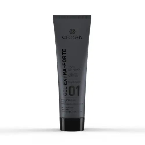 Flacon de gel cheveux Extra Fort Misslath Beauty avec étiquette blanche et logo, conçu pour renforcer la texture capillaire.