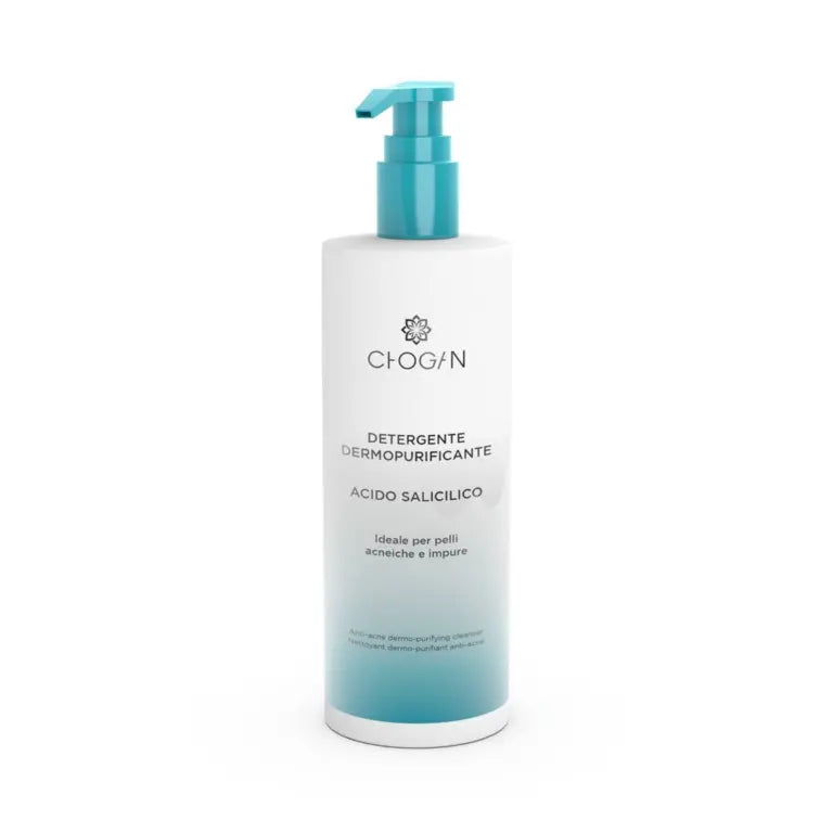 Nettoyant visage purifiant Chogan au gel avec acide salicylique, pour peaux impures et acné, 100 ml.