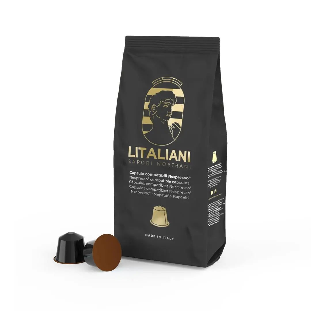 Boisson en capsules compatibles Nespresso® - « Nocciolino » (Noisettes) 15 pz Essencelle by Chogan