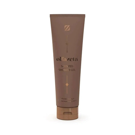 Gel douche parfumé Essencelle by Chogan N°019 avec texture douce et parfum floral visible dans le flacon.