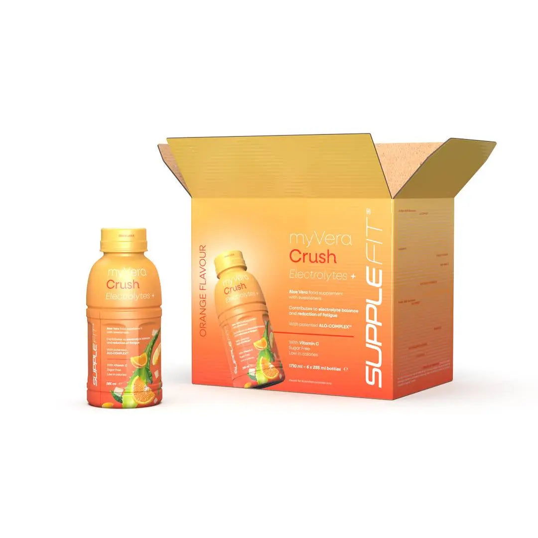 MYVERA CRUSH Electrolytes+ – Boisson Hydratation Intense | 6 x 285 ml Essencelle by Chogan