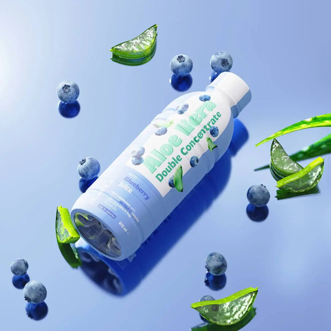ALOE VERA jus et pulpe avec jus de Myrtille - 675 ml Essencelle by Chogan