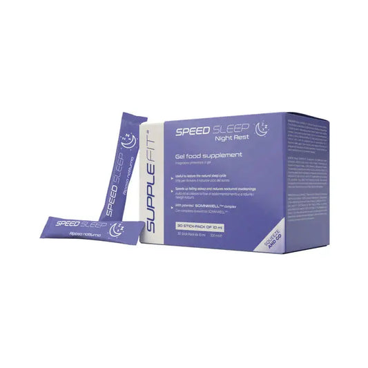 Complément alimentaire en gel SPEEDSLEEP par Essencelle by Chogan, avec édulcorant, pour favoriser le sommeil naturel.